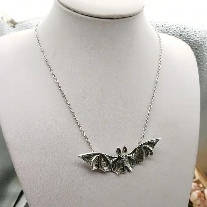 Collier chauve-souris Vampire Punk gothique perles chauve-souris pendentif chaîne collier ras du cou bijou Hip Hop pour femmes occasions spéciales
