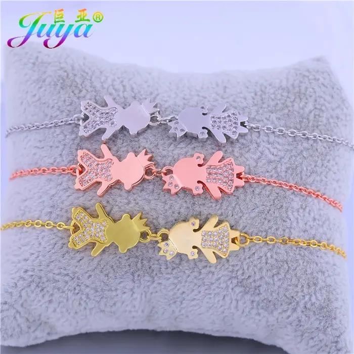 Juya – bracelets à breloques plaqués or 18 carats