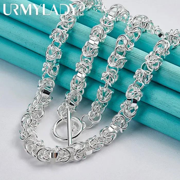 URMYLADY – collier multi-anneaux en argent Sterling 925 pour femmes