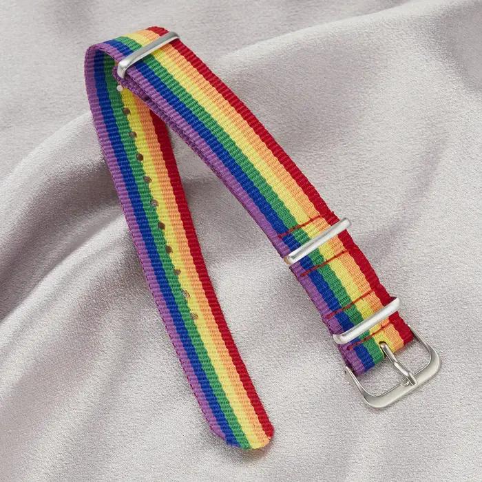 Bracelet tressé arc-en-ciel pour femmes et hommes