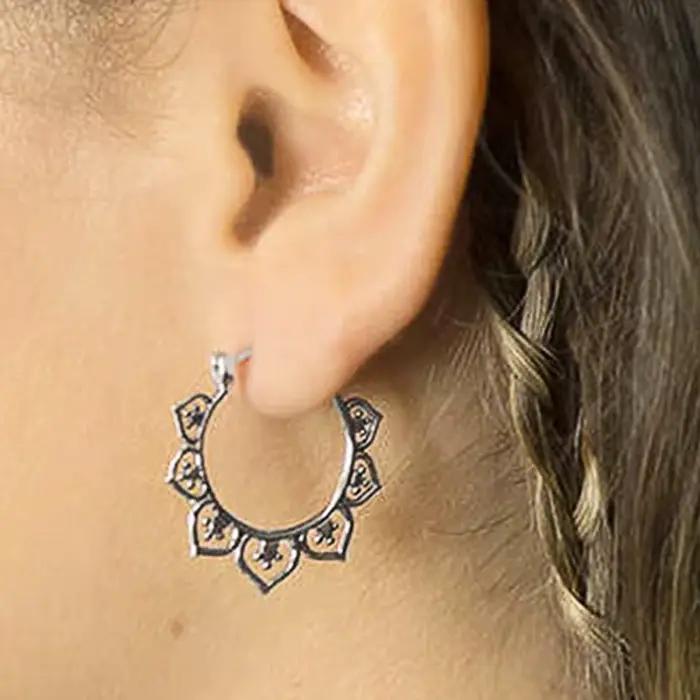 Huitan – boucles d'oreilles créoles Style bohémien pour femmes