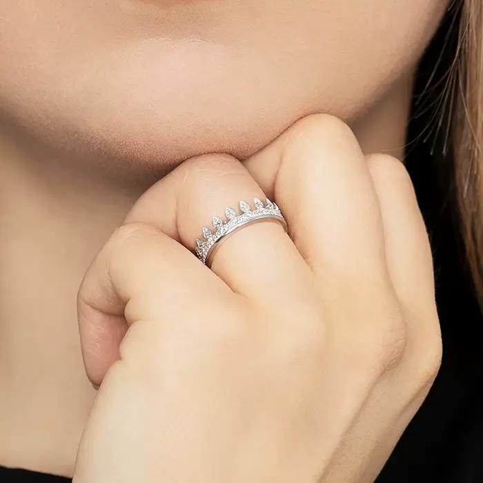 Bague reine couronne Royal, bijoux fins pour femmes, tout nouveau cadeau romantique d'été 2023, en argent Sterling 925
