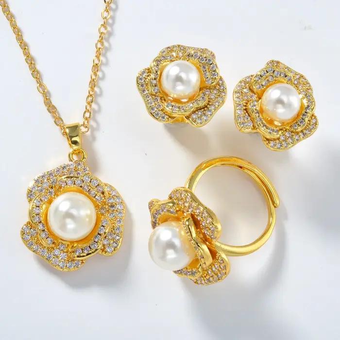 ZEADear – ensemble de bijoux plaqués or 18 carats
