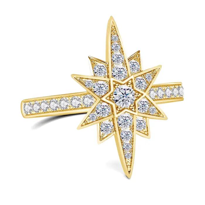 Bague de luxe en Moissanite pour femmes, couleur D VVS1, 3MM, 925, tendance, anniversaire de mariage, bijoux fins, cadeau, nouveau Style 2023