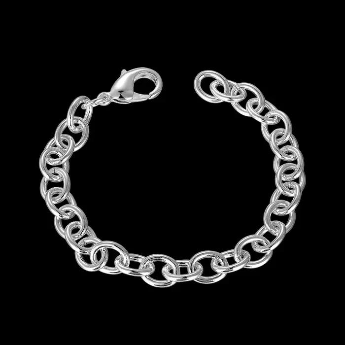 Bracelet en argent Sterling 925 pour hommes et femmes, bijoux à la mode, classique, Simple, élégant, cadeaux d'anniversaire