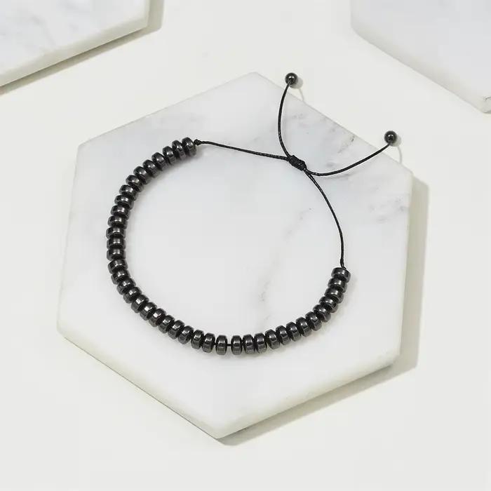 Bracelet Magnétique avec Aimants Thérapeutiques, Pierre Naturelle et Motif de Cœur pour Bien-être Émotionnel et Physique Occasions Spéciales