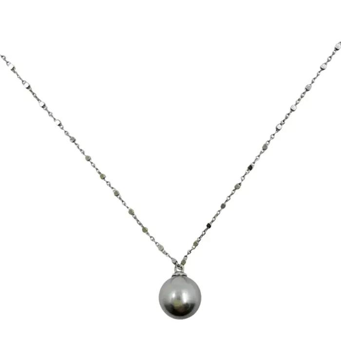Collier de perles couleur thé pour femmes, luxe et raffinement, idéal pour anniversaire et cadeau spécial