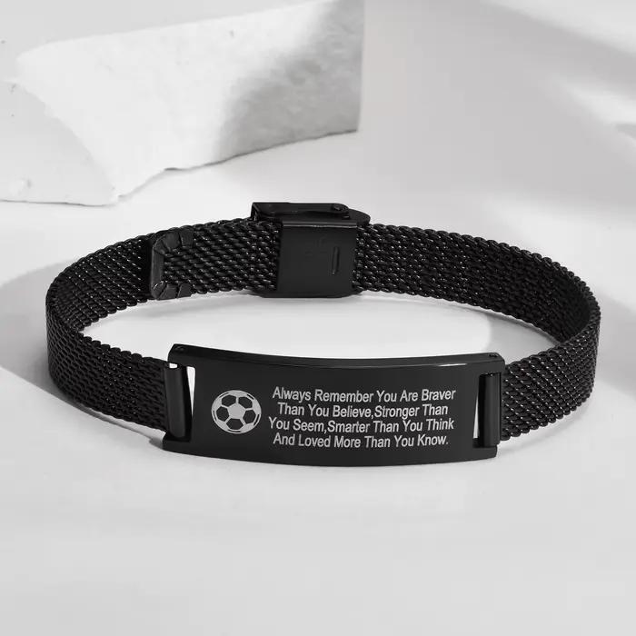Bracelet personnalisé en acier inoxydable pour Couple