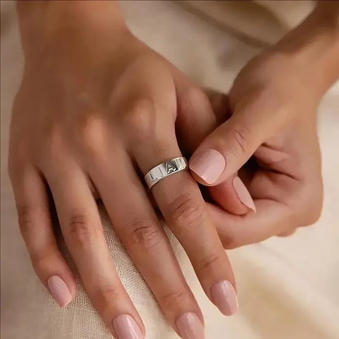 Bague personnalisée en acier inoxydable 304 premium pour homme et femme, alliance de mariage, bagues de fiançailles, bagues de couple, bagues de promesse, bagues de date, bagues de travail, bagues de voyage, bagues pour célébrations, bagues pour anniversaires, bagues pour fêtes
