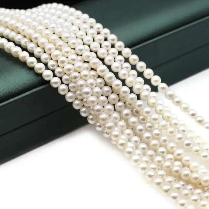 Perles de culture d'eau douce naturelles