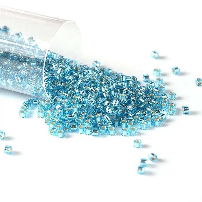 Perles Miyuki Delica en verre pour couture broderie et bricolage argentées à offrir pour projets créatifs occasions spéciales