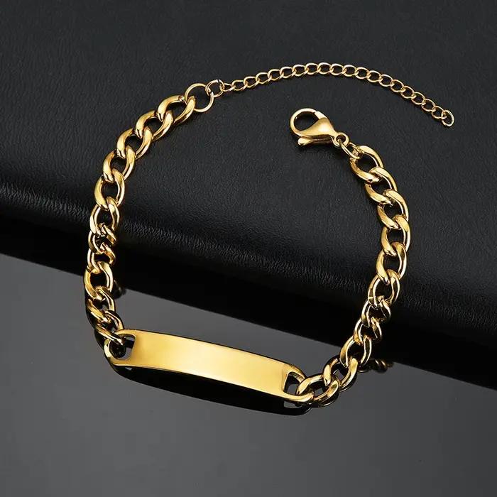 Nextvance nouveau nom personnalisé Bracelets en acier inoxydable graver Date Bracelet