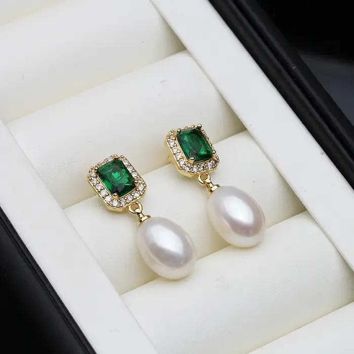 Boucles d'oreilles en perles naturelles d'eau douce étoilées en argent sterling pour femmes, cadeau idéal pour mère ou anniversaire, bijoux décontractés et élégants pour occasions spéciales