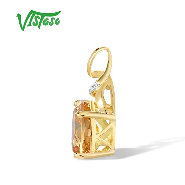 VISTOSO – pendentif en or jaune 585 véritable 14K