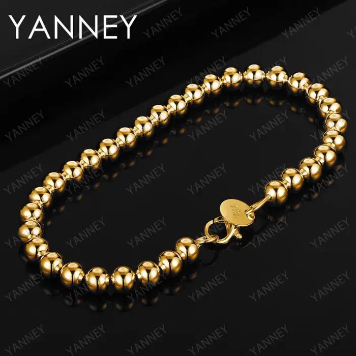 Bracelet en or 18 carats en argent regardé JO925 pour femme, perle de luxe, cadeau de mariage, bijou
