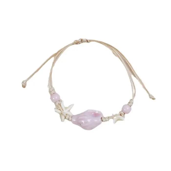 Bracelet bohème tortue de mer pour femmes, étoile de mer, hippocampe, coquille de perle, chaîne en métal réglable, bijoux de fête d'été sur la plage et les vacances