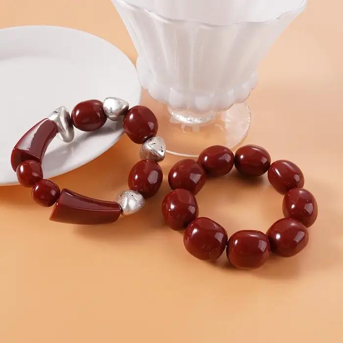Bracelet bohème en corde élastique pour dames