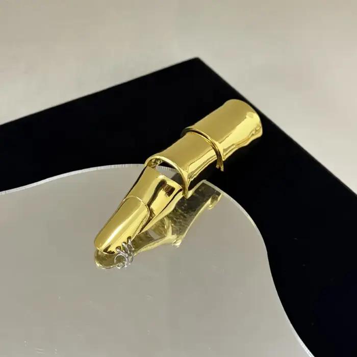 Bague d'articulation en or rétro français, mécanique, mobile, réglable, Design ouvert, accessoire de bijoux Unique à la mode