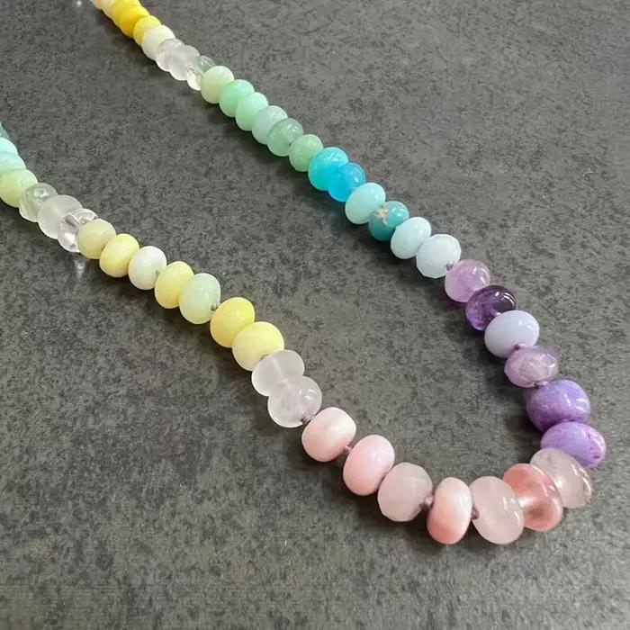Collier Long bohème arc-en-ciel