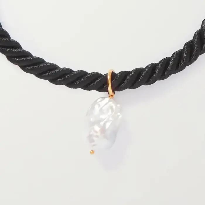 Collier pendentif en perles baroques naturelles pour hommes et femmes
