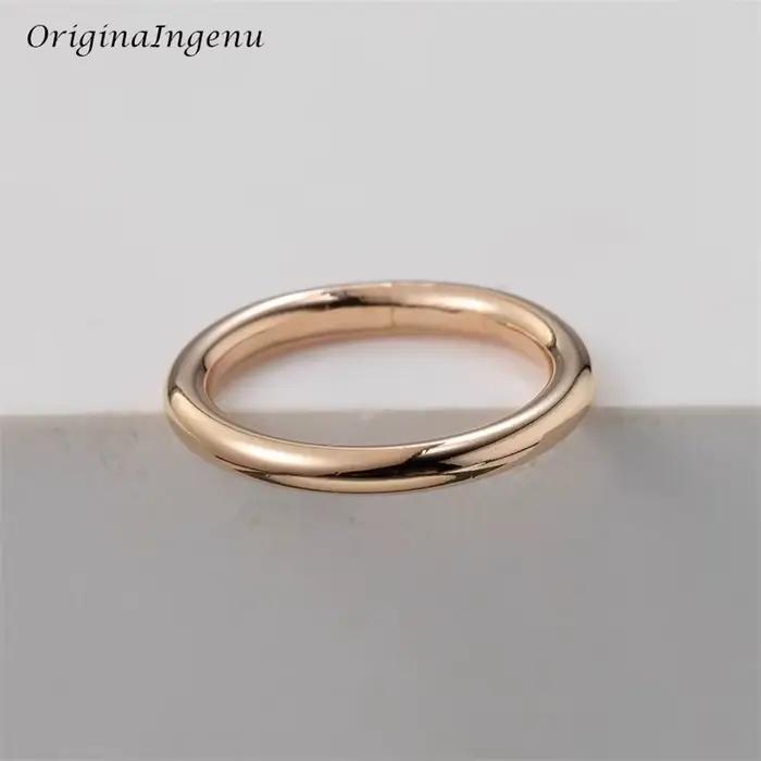 Bague empilable délicate remplie d'or 14K, bague faite à la main, bijoux minimalistes, bijoux résist
