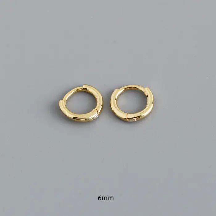 Boucles d'oreilles créoles en argent sterling 925 pour femme et homme, avec des motifs ronds et une personnalité sauvage, pour toutes les occasions spéciales