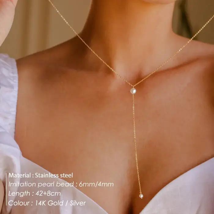 EManco – collier élégant en forme de Y