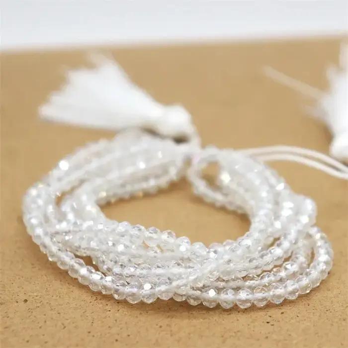 ALIYA – Bracelet de perles de cristal colorées pour femmes, multi-brins, bijoux à la mode, pompon, fait à la main, bijoux cadeau, vente en gros