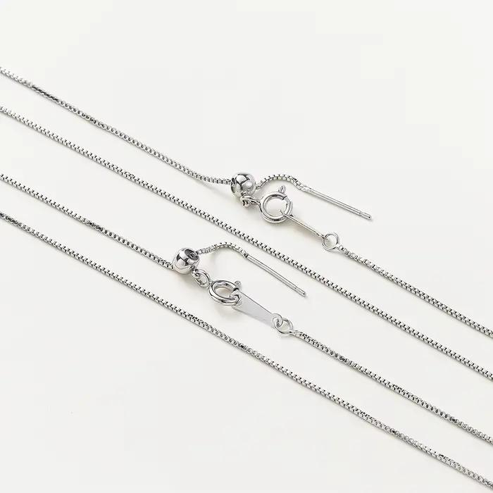 2 pièces/sac 48cm 14K/18K plaqué or venise réglable collier chaîne pour femmes mode classique pendentif