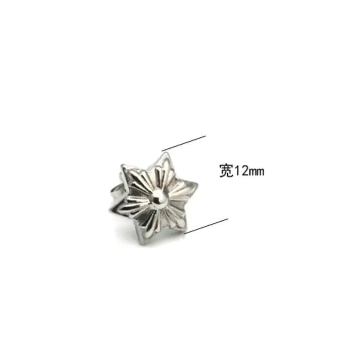 Boucles d'oreilles en argent sterling 925 étoile pour homme et femme style punk moderne rock hip hop occasions spéciales parties