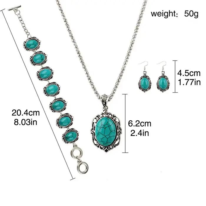 Ensemble de boucles d'oreilles et collier pour femmes