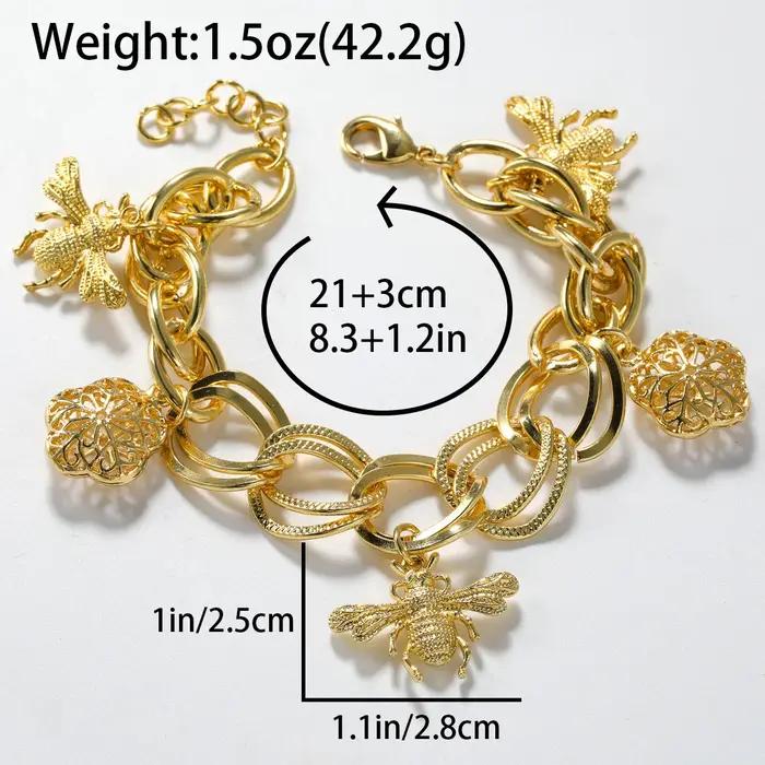 Diana Baby-Bracelets à maillons dorés pour femmes