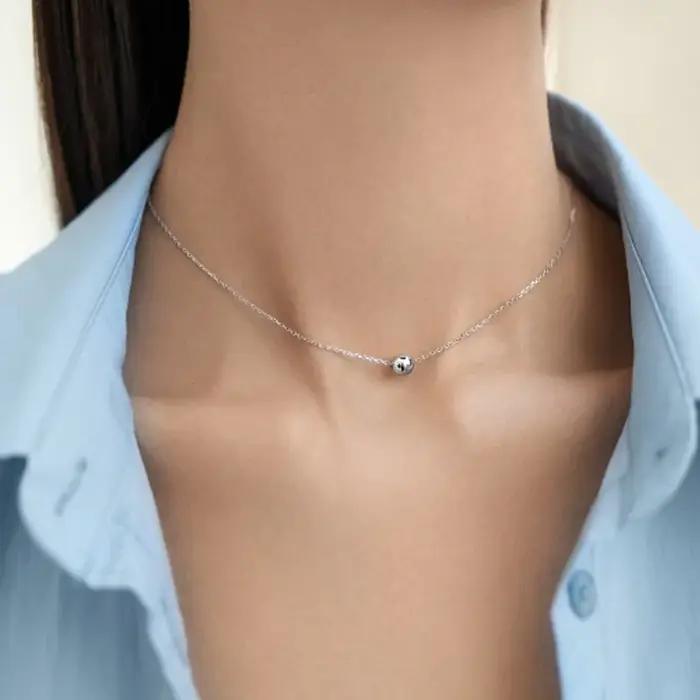 ANDYWEN – collier ras du cou en argent Sterling 925