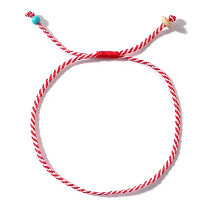 Shinus – Bracelet de la série Martis Super Simper en bois et perles turquoise synthétiques, bijoux d