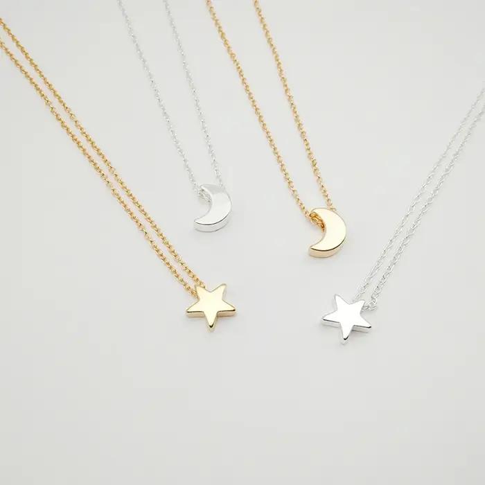 JOStar-Collier ras du cou en or et argent pour femme
