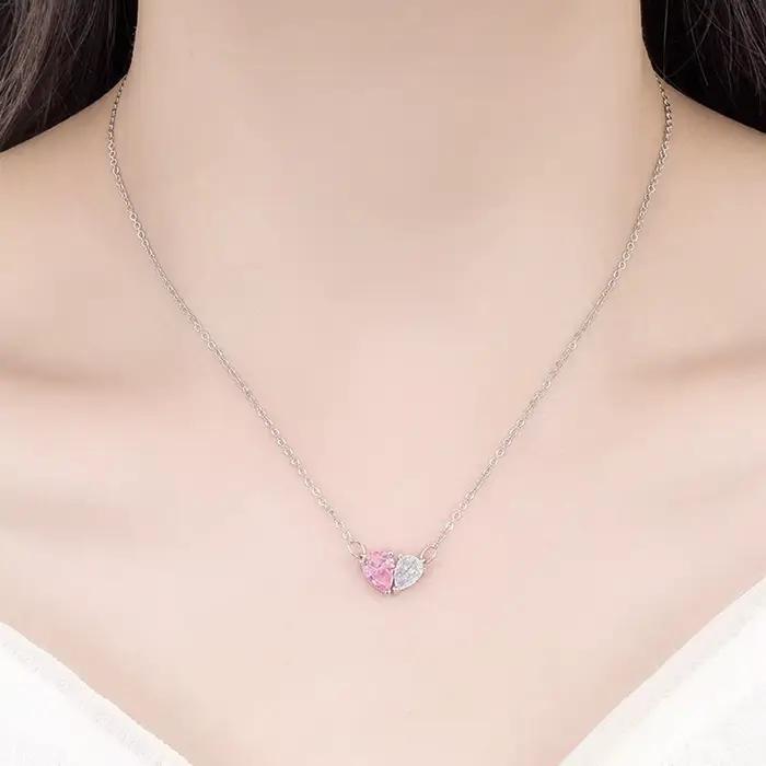 Ensemble de bijoux en argent regardé 925 pour femme