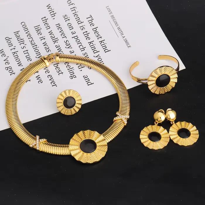 Ensemble de Bijoux de Luxe en Or pour Femme
