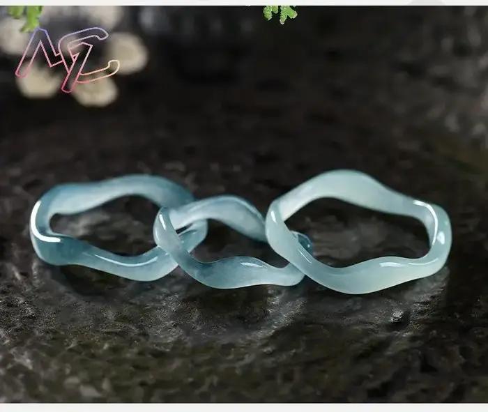 Bague en jadéite naturelle du Myanmar