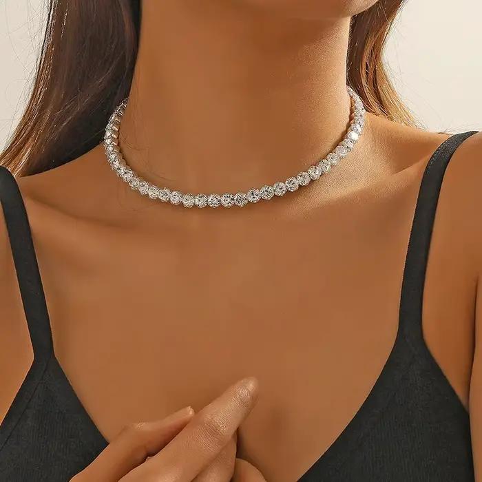 BLIJERY-Collier Ras du Cou pour Femme, Mode Coréenne, Colliers de la raq, Bijoux sur le Cou, Strass en Clip Brcorporelle, Accessoires Y2k, Nouveau