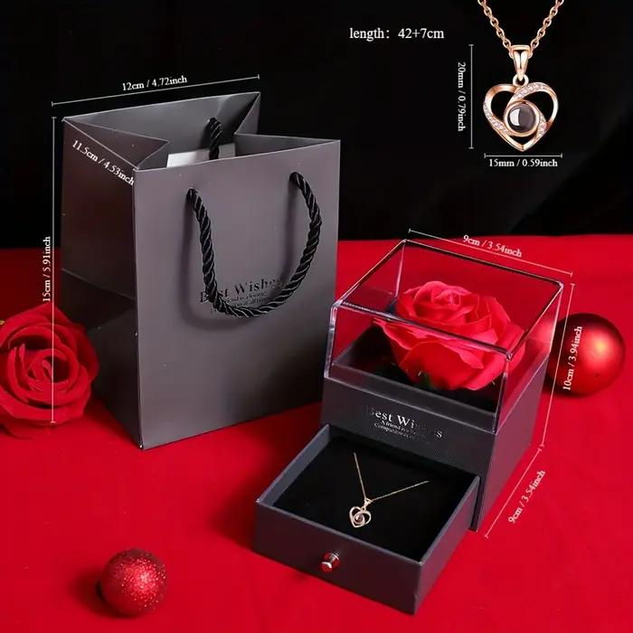 Ensemble cadeau de bijoux de collier pour femme