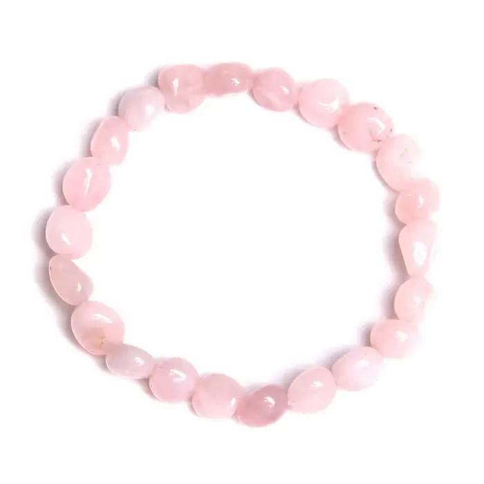 Bracelets en perles de gravier éclatées quartz rose bijoux santé amour bracelets à brins style classique