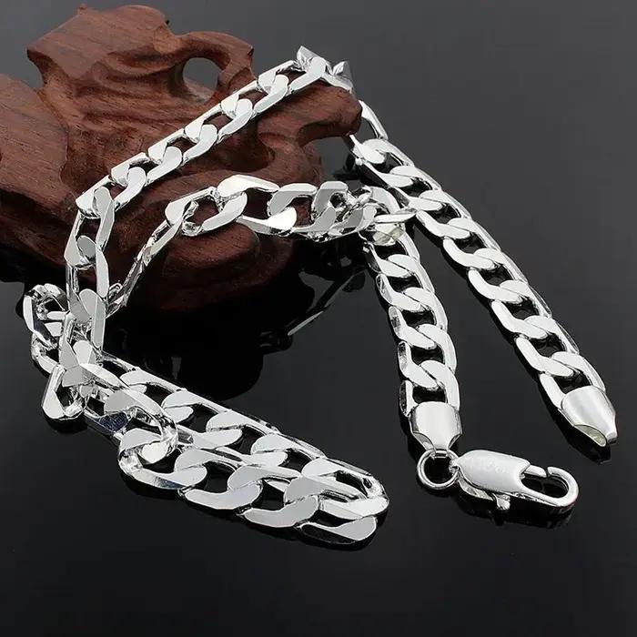 Collier en argent plaqué or rose classique pour hommes et femmes, bijou de luxe pour soirées, mariage et fêtes de Noël