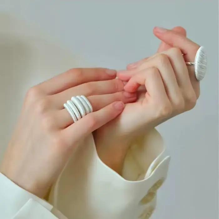 Bague en or électroplaqué luxueuse