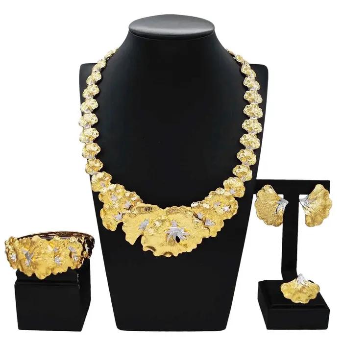 Ensemble de bijoux plaqué or pour femme