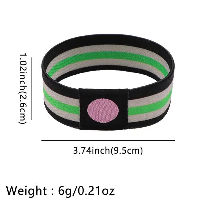 LGBT arc-en-ciel drapeau Bracelet brassard Sport Bracelet élastique Bracelets accessoires de mode Bracelets brassard cadeau