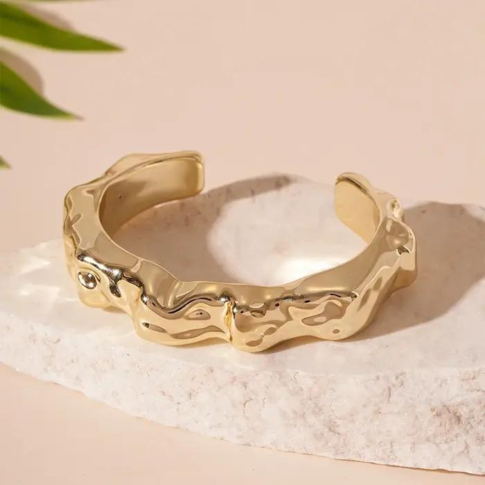Bracelets irréguliers exagérés pour femmes, Simple, Hip Hop Rock, personnalité, manchette en plastiq