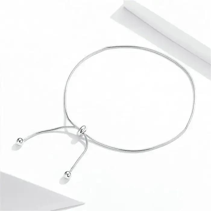 Bracelet de cheville à chaîne réglable Simple pour femmes