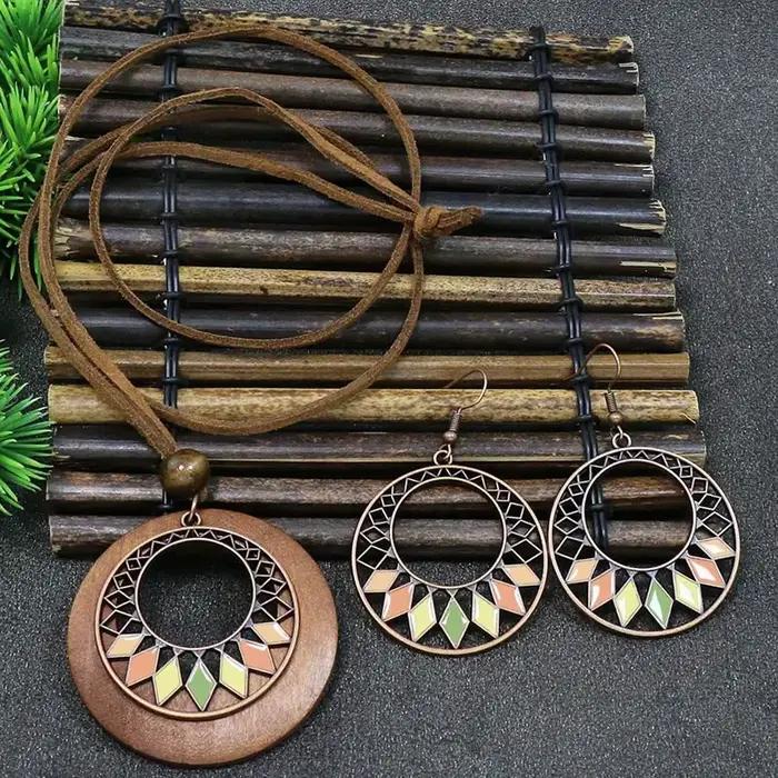 Boho Vacation-Ensemble de bijoux géométriques pour femmes