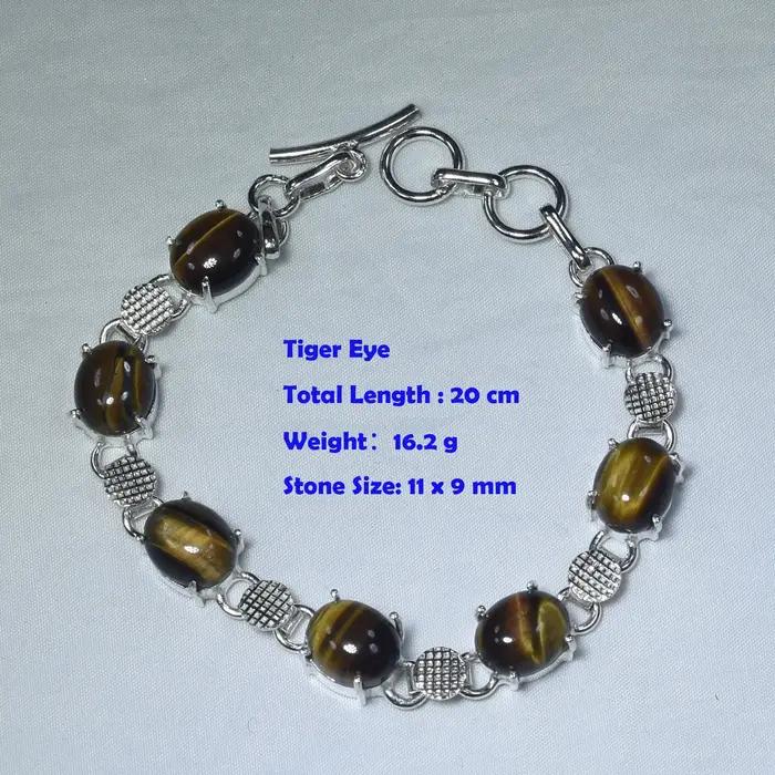 Bracelet en Pyrite, Apatite et Péridot véritable, plaqué argent sur cuivre