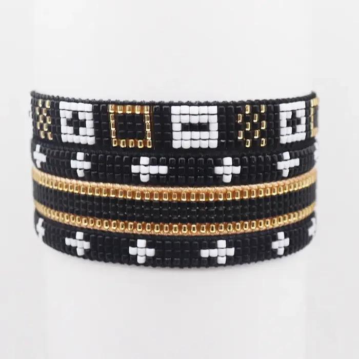 Ensemble de bracelets de perles de riz réglables